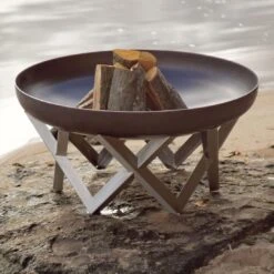 SvenskaV Venta Design-Feuerschale Ø79cm Rohstahl -Deutschland Wellness Gart Verkaufs-Shop 1016788 3