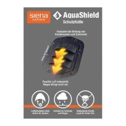 Siena Garden AquaShield 19 Strandkorbhülle 105x128x165cm Polyester Hellgrau 10 Siena Garden AquaShield 19 Strandkorbhülle 105x128x165cm Polyester Hellgrau -Deutschland Wellness Gart Verkaufs-Shop 1038117 3