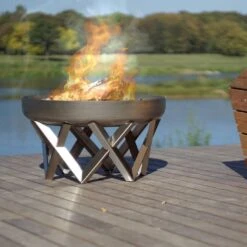 SvenskaV Venta Design-Feuerschale Ø63cm Edelstahl -Deutschland Wellness Gart Verkaufs-Shop 1093964 6