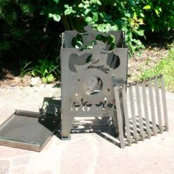 SvenskaV Hexe Feuerkorb Rohstahl 35,5x37,0x75 Cm -Deutschland Wellness Gart Verkaufs-Shop 1094030 3