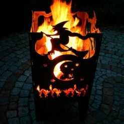 SvenskaV Hexe Feuerkorb Rohstahl 35,5x37,0x75 Cm -Deutschland Wellness Gart Verkaufs-Shop 1094030 4