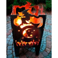 SvenskaV Hexe Feuerkorb Rohstahl 35,5x37,0x75 Cm -Deutschland Wellness Gart Verkaufs-Shop 1094030 5