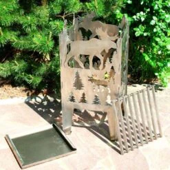 SvenskaV Elch Feuerkorb Rohstahl 30,5x32,0x47cm -Deutschland Wellness Gart Verkaufs-Shop 1094118 3