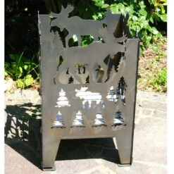 SvenskaV Elch Feuerkorb Rohstahl 30,5x32,0x47cm -Deutschland Wellness Gart Verkaufs-Shop 1094118 4