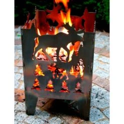 SvenskaV Elch Feuerkorb Rohstahl 30,5x32,0x47cm -Deutschland Wellness Gart Verkaufs-Shop 1094118 7