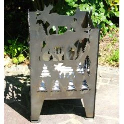 SvenskaV Elch Feuerkorb Rohstahl 35,5x37,0x75 Cm -Deutschland Wellness Gart Verkaufs-Shop 1094129 4