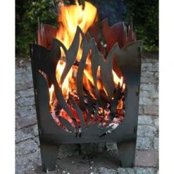 SvenskaV Flamme Feuerkorb Rohstahl 30,5x32,0x47cm -Deutschland Wellness Gart Verkaufs-Shop 1094140 4