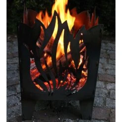 SvenskaV Flamme Feuerkorb Rohstahl 30,5x32,0x47cm -Deutschland Wellness Gart Verkaufs-Shop 1094140 5