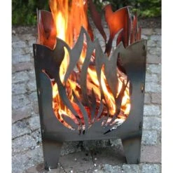 SvenskaV Flamme Feuerkorb Rohstahl 35,5x37,0x75 Cm -Deutschland Wellness Gart Verkaufs-Shop 1094151 4