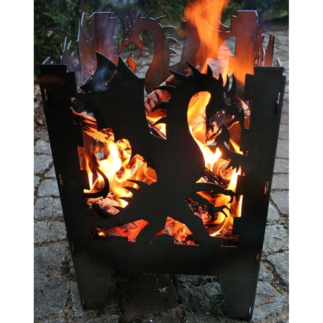 SvenskaV Drache Feuerkorb Rohstahl 30,5x32,0x47cm 4 SvenskaV Drache Feuerkorb Rohstahl 30,5x32,0x47cm – Bild 4