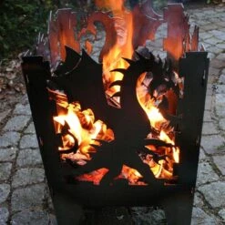 SvenskaV Drache Feuerkorb Rohstahl 30,5x32,0x47cm 10 SvenskaV Drache Feuerkorb Rohstahl 30,5x32,0x47cm -Deutschland Wellness Gart Verkaufs-Shop 1094173 5