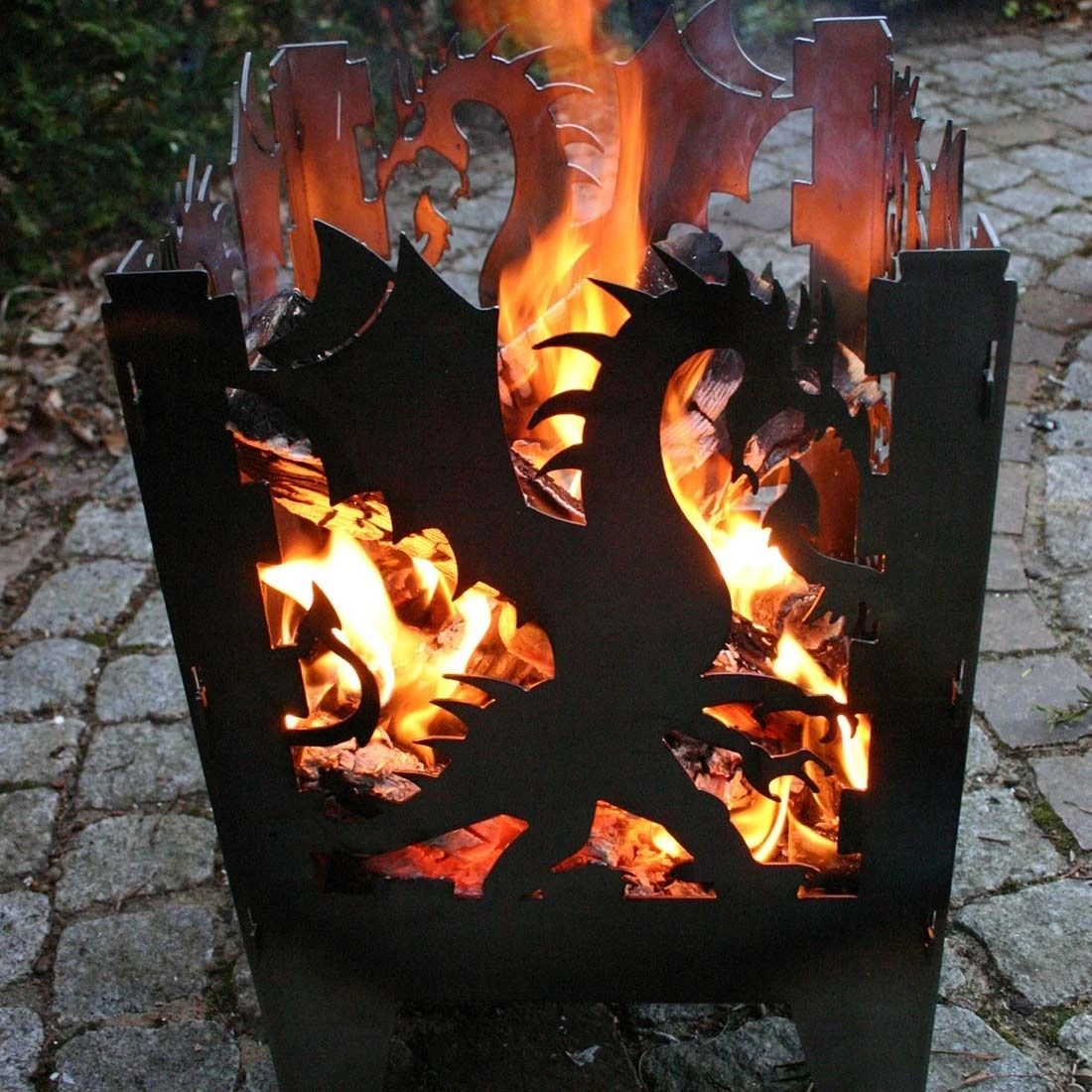 SvenskaV Drache Feuerkorb Rohstahl 30,5x32,0x47cm 5 SvenskaV Drache Feuerkorb Rohstahl 30,5x32,0x47cm – Bild 5