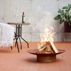 SvenskaV Grace Design-Feuerschale Ø58 X13,6cm Rohstahl 6 SvenskaV Grace Design-Feuerschale Ø58 X13,6cm Rohstahl -Deutschland Wellness Gart Verkaufs-Shop 1094261 3