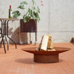 SvenskaV Grace Design-Feuerschale Ø58 X13,6cm Rohstahl 7 SvenskaV Grace Design-Feuerschale Ø58 X13,6cm Rohstahl -Deutschland Wellness Gart Verkaufs-Shop 1094261 4