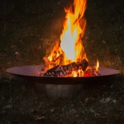 SvenskaV Grace Design-Feuerschale Ø58 X13,6cm Edel/Rohstahl -Deutschland Wellness Gart Verkaufs-Shop 1094272 7