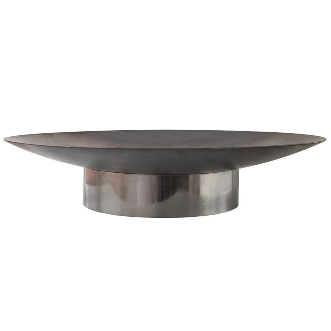 SvenskaV Grace Design-Feuerschale Ø80 X20cm Edel/Rohstahl 2 SvenskaV Grace Design-Feuerschale Ø80 X20cm Edel/Rohstahl – Bild 2