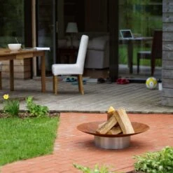 SvenskaV Grace Design-Feuerschale Ø80 X20cm Edel/Rohstahl 11 SvenskaV Grace Design-Feuerschale Ø80 X20cm Edel/Rohstahl -Deutschland Wellness Gart Verkaufs-Shop 1094294 6
