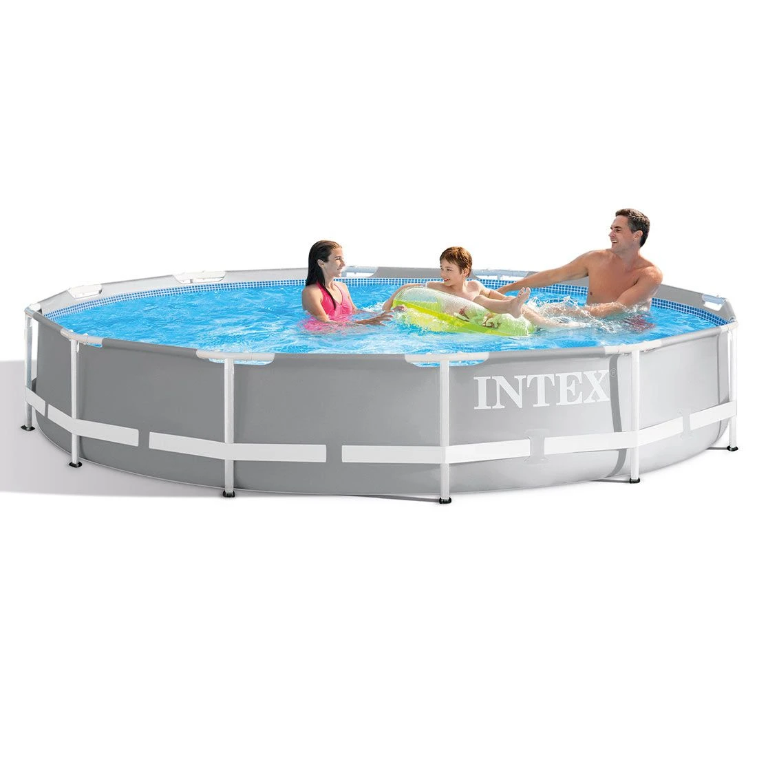Intex PrismFrame Pool-Set Inkl GS Filterpumpe Ø457x122cm 2 Intex PrismFrame Pool-Set Inkl GS Filterpumpe Ø457x122cm – Bild 2