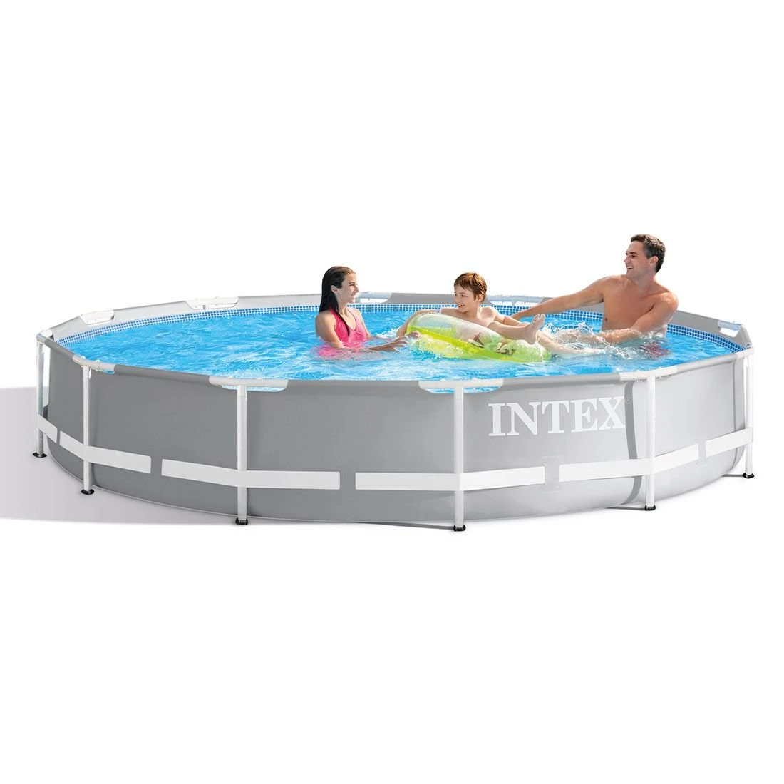 Intex PrismFrame Pool-Set Inkl GS Filterpumpe Ø549x122cm 2 Intex PrismFrame Pool-Set Inkl GS Filterpumpe Ø549x122cm – Bild 2