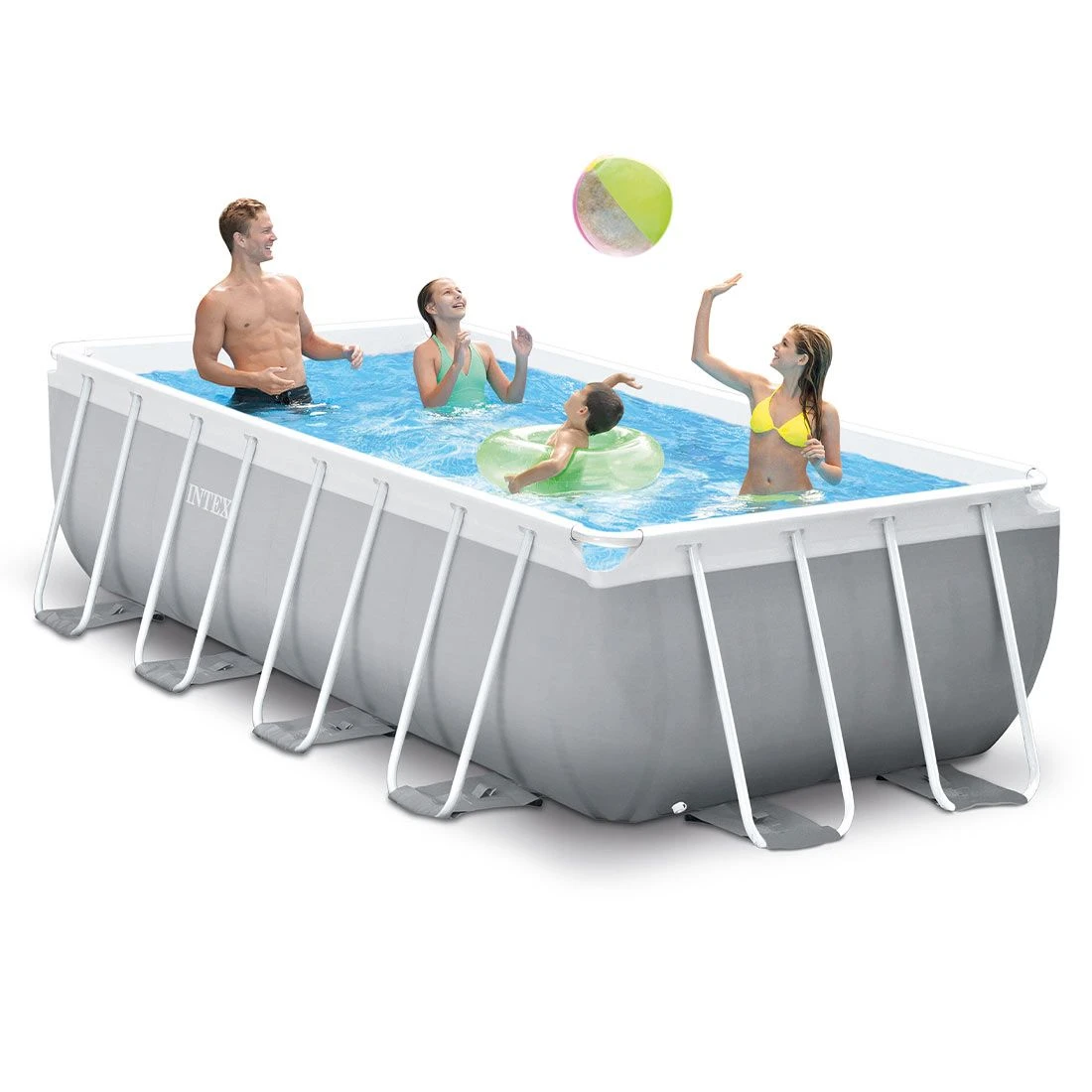 Intex Prism Frame Pool-Set 400x200x100cm 2 Intex Prism Frame Pool-Set 400x200x100cm – Bild 2