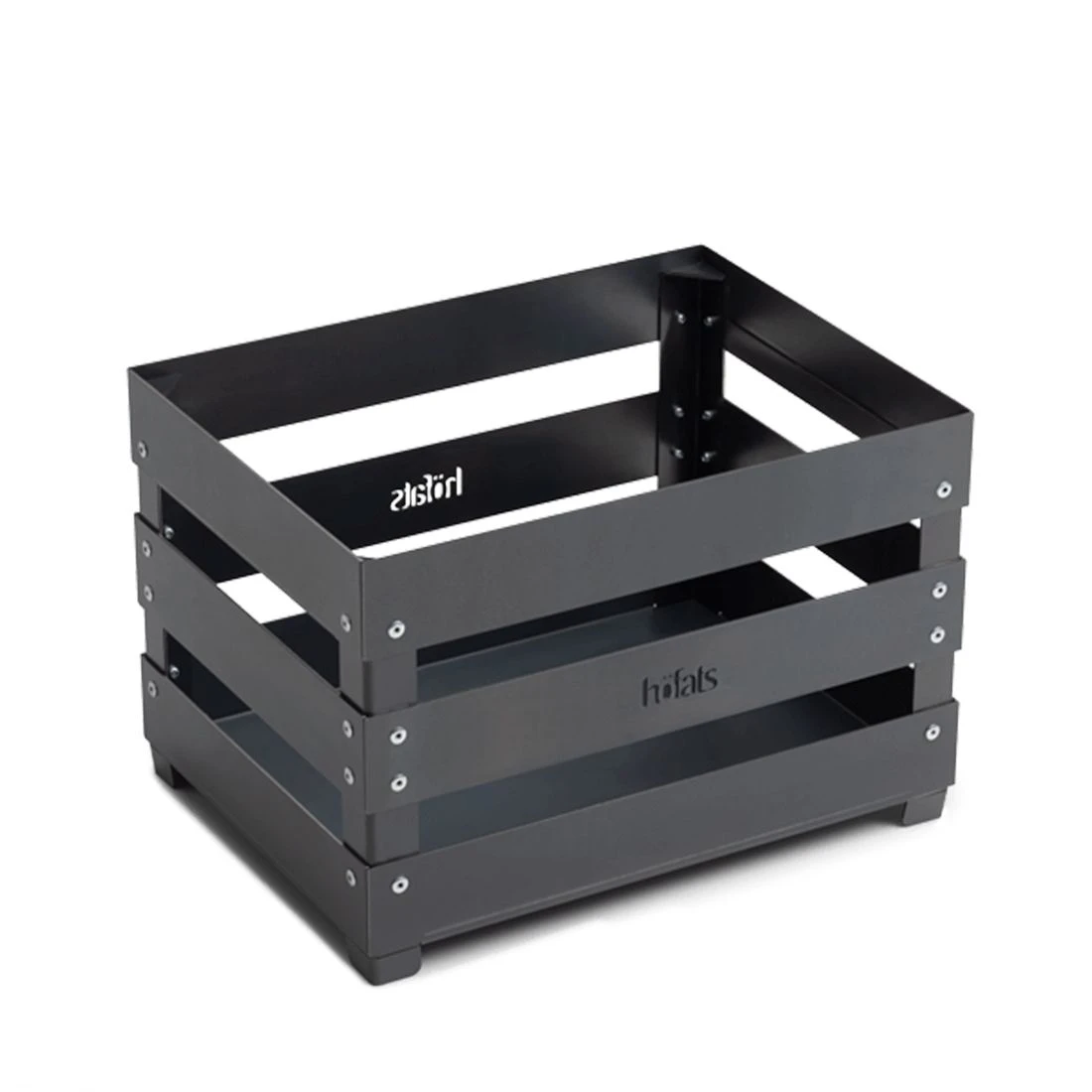 Höfats CRATE Feuerkorb Corten-Stahl Schwarz 1 Höfats CRATE Feuerkorb Corten-Stahl Schwarz