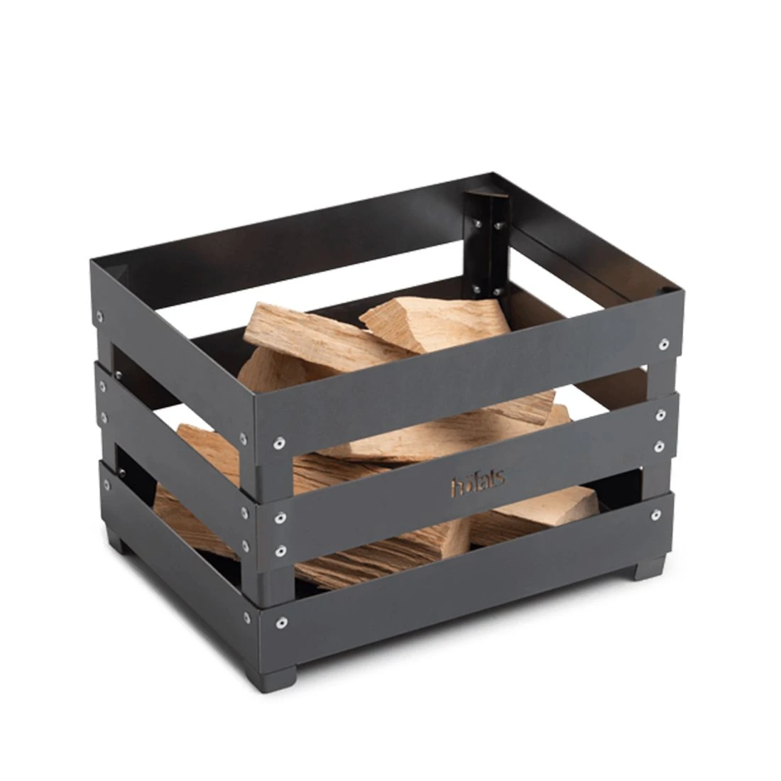 Höfats CRATE Feuerkorb Corten-Stahl Schwarz 3 Höfats CRATE Feuerkorb Corten-Stahl Schwarz – Bild 3