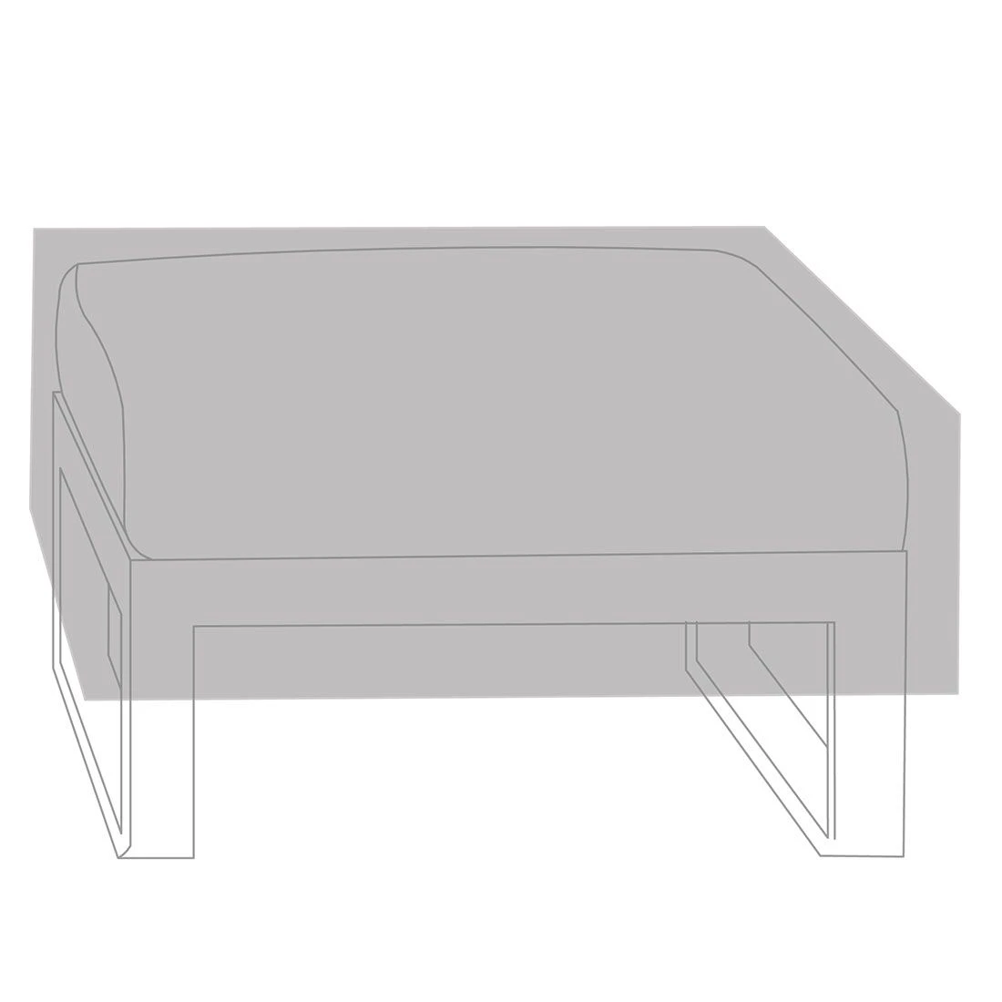 Zebra Fly Hockerhaube 70x70x37cm PVC Outdoorgewebe Schwarz 3 Zebra Fly Hockerhaube 70x70x37cm PVC Outdoorgewebe Schwarz – Bild 3