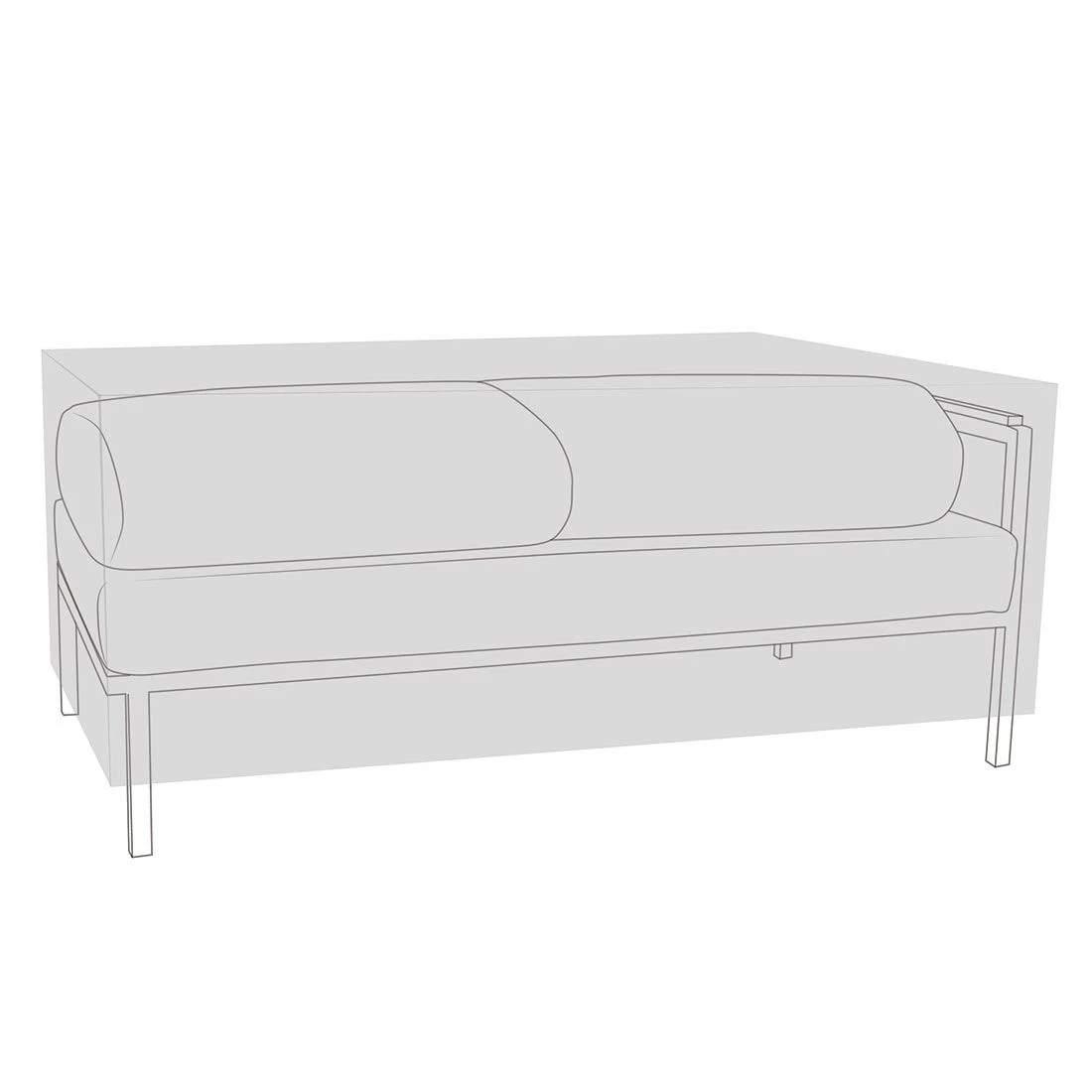 Zebra Hudson Abdeckhaube 2-Sitzer 152x83x50cm PVC Gewebe Schwarz 1 Zebra Hudson Abdeckhaube 2-Sitzer 152x83x50cm PVC Gewebe Schwarz