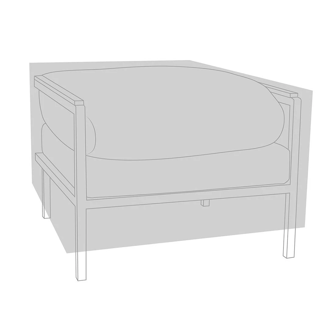 Zebra Hudson Abdeckhaube Loungesessel 78x78x50cm PVC Outdoor-Gewebe Schwarz 1 Zebra Hudson Abdeckhaube Loungesessel 78x78x50cm PVC Outdoor-Gewebe Schwarz