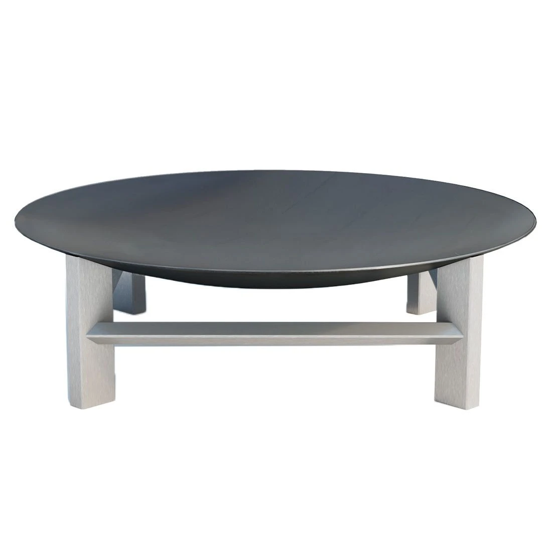 SvenskaV Alpha Super XXL Feuerschale 80x80x22,5cm Edelstahl/Rohstahl Edelstahl/Schwarz 1 SvenskaV Alpha Super XXL Feuerschale 80x80x22,5cm Edelstahl/Rohstahl Edelstahl/Schwarz