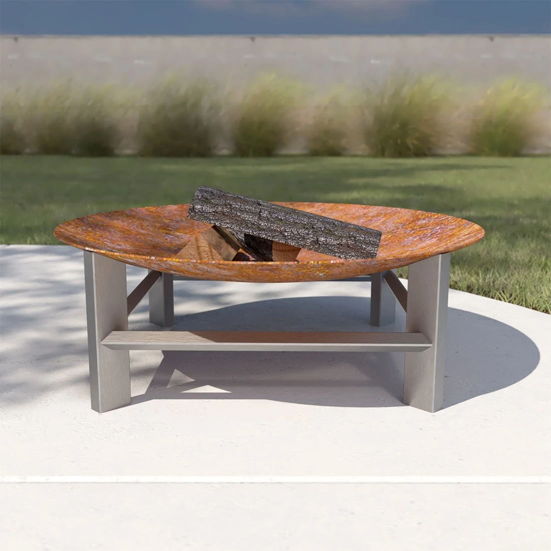 SvenskaV Alpha Super XXL Feuerschale 80x80x22,5cm Edelstahl/Rohstahl Edelstahl/Schwarz 5 SvenskaV Alpha Super XXL Feuerschale 80x80x22,5cm Edelstahl/Rohstahl Edelstahl/Schwarz – Bild 5