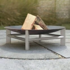 SvenskaV Alpha Super XXL Feuerschale 80x80x22,5cm Edelstahl 6 SvenskaV Alpha Super XXL Feuerschale 80x80x22,5cm Edelstahl -Deutschland Wellness Gart Verkaufs-Shop 1231310 3