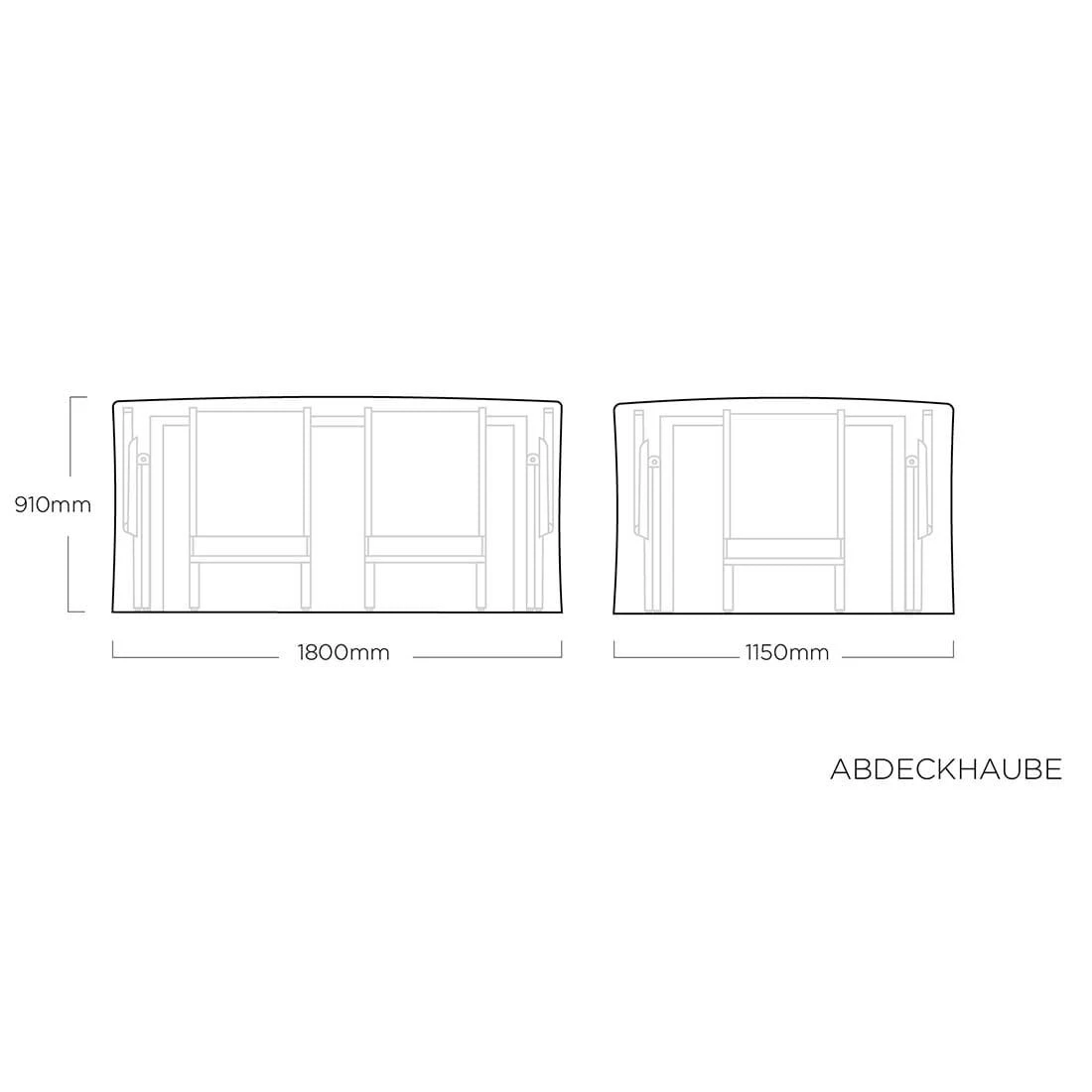 Kettler Gartenmöbel-Set Schutzhülle Grau-Silber 4 Kettler Gartenmöbel-Set Schutzhülle Grau-Silber – Bild 4