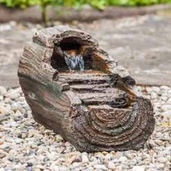 Heissner Baumstamm LED Gartenbrunnen Polyresin 7 Heissner Baumstamm LED Gartenbrunnen Polyresin -Deutschland Wellness Gart Verkaufs-Shop 1302546 3