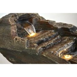 Heissner Baumstamm LED Gartenbrunnen Polyresin 9 Heissner Baumstamm LED Gartenbrunnen Polyresin -Deutschland Wellness Gart Verkaufs-Shop 1302546 5