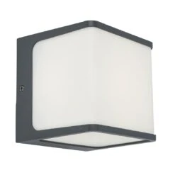 LUTEC Telin LED-Außenwandbeleuchtung Gussaluminium Anthrazit