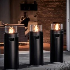 Enders NOVA LED L Gas-Feuersäule Ø36x102 Cm Edelstahl Schwarz 14 Enders NOVA LED L Gas-Feuersäule Ø36x102 Cm Edelstahl Schwarz -Deutschland Wellness Gart Verkaufs-Shop 1338791 7