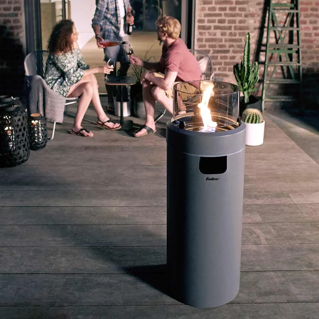 Enders NOVA LED M Gas-Feuersäule Ø36x88 Cm Edelstahl Grau 10 Enders NOVA LED M Gas-Feuersäule Ø36x88 Cm Edelstahl Grau – Bild 10