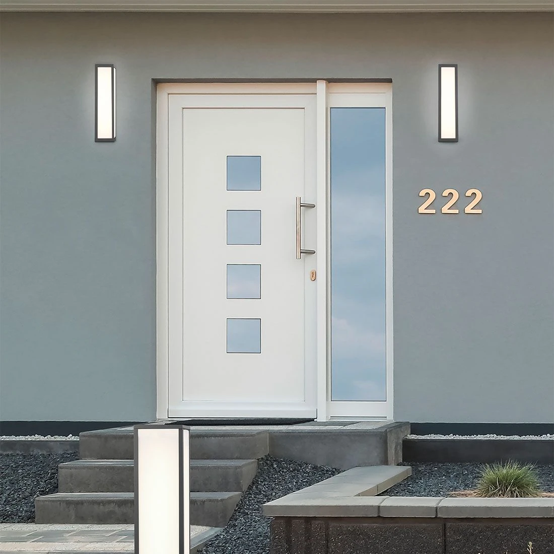 Trio Leuchten Fuerte LED Außenwandbeleuchtung 9x9,5x36cm Aluminium Anthrazit 5 Trio Leuchten Fuerte LED Außenwandbeleuchtung 9x9,5x36cm Aluminium Anthrazit – Bild 5