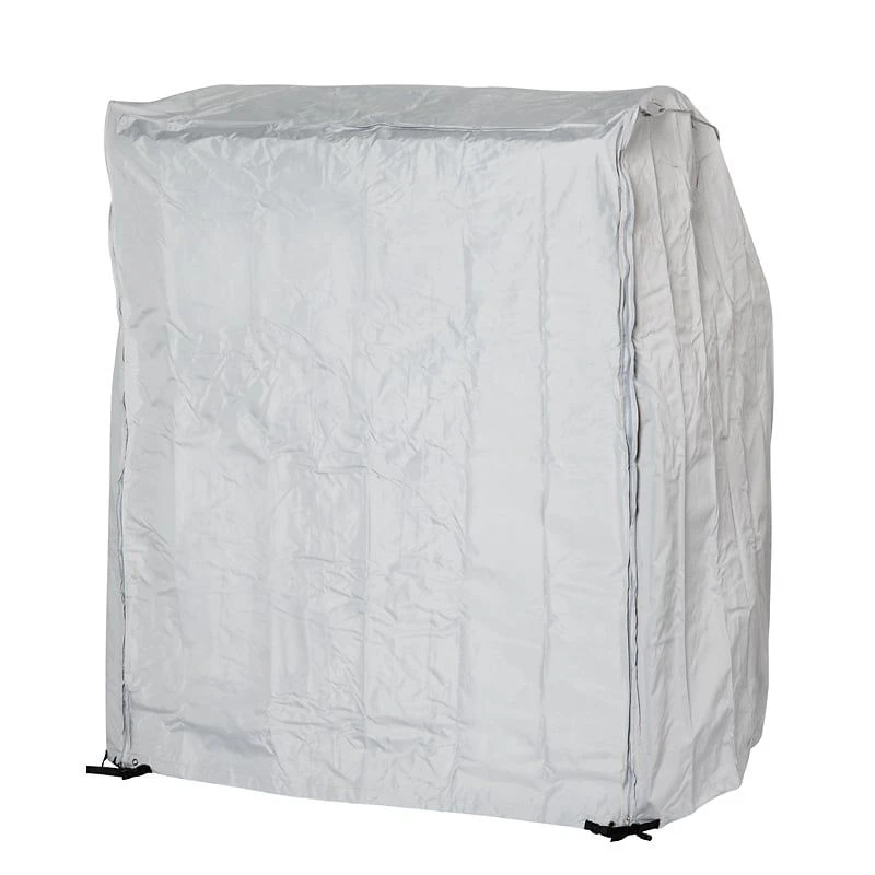 Heinemeyer Schutzhülle 125x110x156/135cm Für Strandkorb, Mit 2 Reißverschlüssen, Teak-Safe Grau 2 Heinemeyer Schutzhülle 125x110x156/135cm Für Strandkorb, Mit 2 Reißverschlüssen, Teak-Safe Grau – Bild 2
