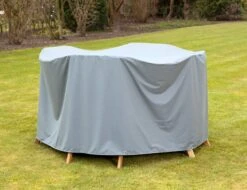 Heinemeyer Gartenmöbel-Set Schutzhülle Ø215cm Teak-Safe Grau