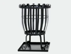 Feuerkorb Pagia, Stahl, Inklusive Aschefangblech Ø39cmx51cm Schwarz