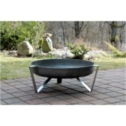 SvenskaV VOMA Feuerschale Ø63x 25cm Edelstahl/Rohstahl -Deutschland Wellness Gart Verkaufs-Shop 828446 3