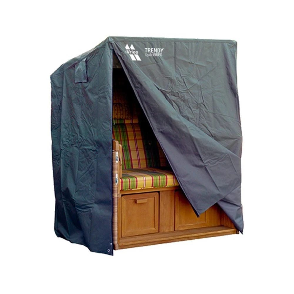 DeVries Schutzhülle L 128x95x165/140 Cm Für Strandkorb Dunkelgrau 1 DeVries Schutzhülle L 128x95x165/140 Cm Für Strandkorb Dunkelgrau