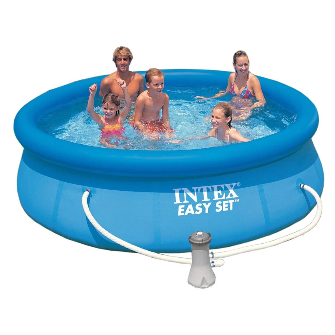 INTEX Easy-Set Pool-Set Ø305cm Mit Kartuschenfilter Blau 1 INTEX Easy-Set Pool-Set Ø305cm Mit Kartuschenfilter Blau