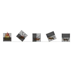 Höfats CUBE Feuerkorb Edelstahl Schwarz -Deutschland Wellness Gart Verkaufs-Shop 891454 5