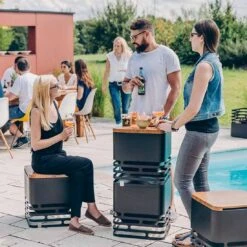 Höfats CUBE Feuerkorb Edelstahl Schwarz -Deutschland Wellness Gart Verkaufs-Shop 891454 8