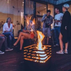 Höfats CUBE Feuerkorb Edelstahl Schwarz -Deutschland Wellness Gart Verkaufs-Shop 891454 9