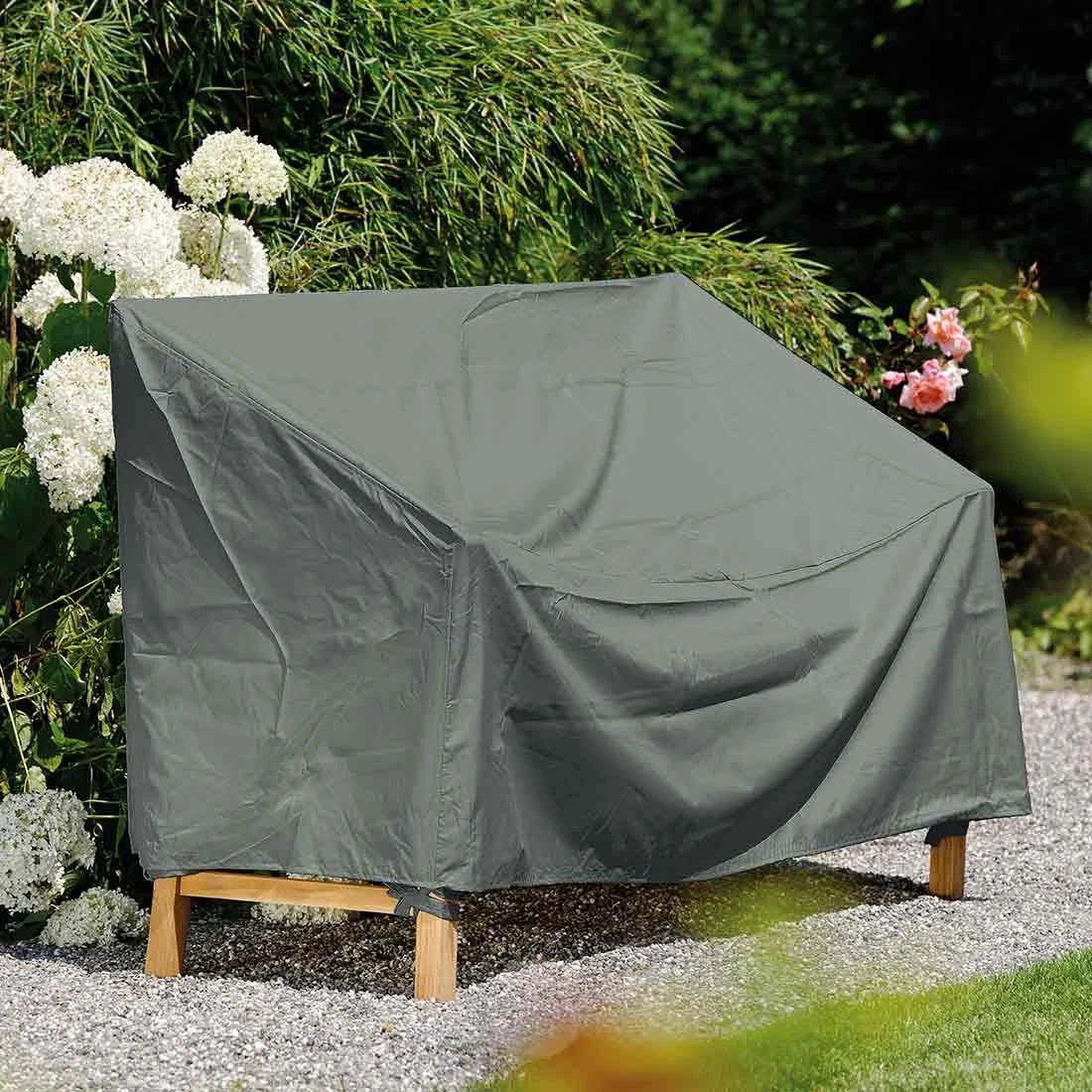Stern Gartenbank Schutzhülle Für 2-Sitzer 150x55x80cm Grau 2 Stern Gartenbank Schutzhülle Für 2-Sitzer 150x55x80cm Grau – Bild 2
