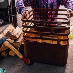 Höfats CUBE Feuerkorb Corten-Stahl Rostig -Deutschland Wellness Gart Verkaufs-Shop 961040 3